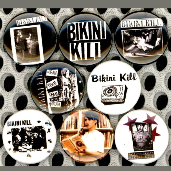 Accessories - Bikini kill buttons badge pins set of 8
